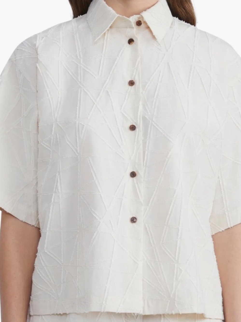 Lafayette 148 New York Sunburst Fil Coupé Shirt. Women’s size XXL.